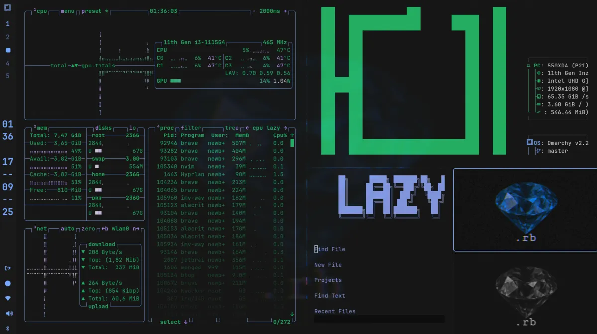 bluedotrb theme screenshot